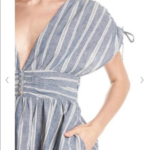 FREE PEOPLE Roll the Dice Stripes Minidress EUC, XS but fits up to size 6 - Picture 4 of 7